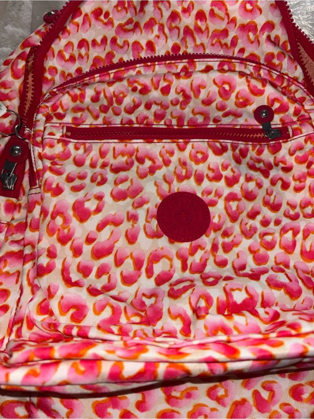 Kipling large Seoul Latin cheetah backpack NWT